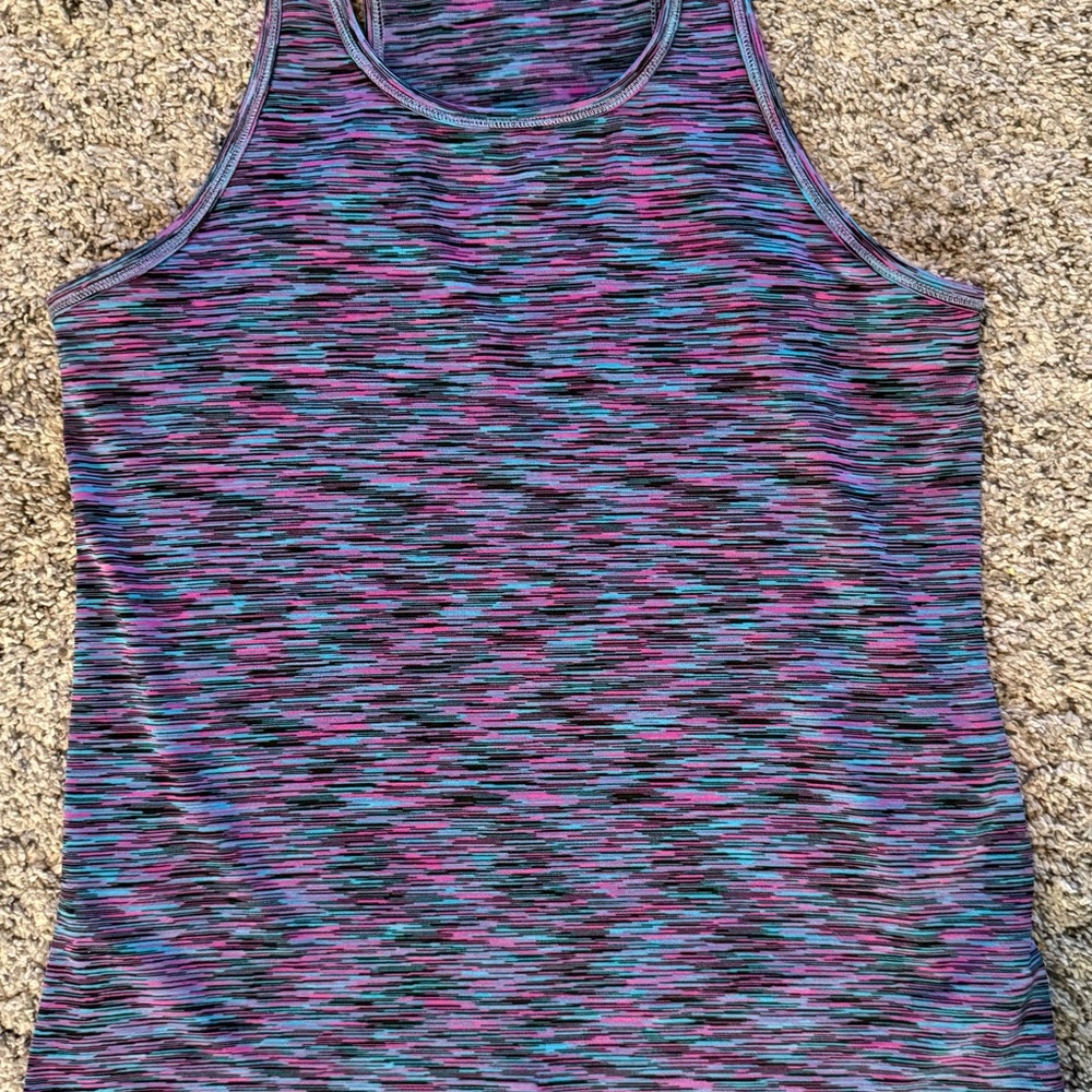 DSG girl’s large Multicolor Racerback Tank Top, excellent condition